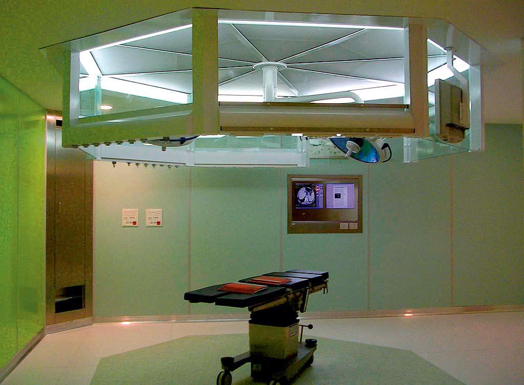 Ламинарные потолки в операционной