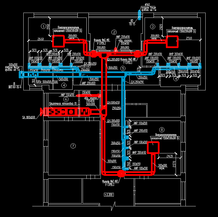 Проект вентиляции dwg